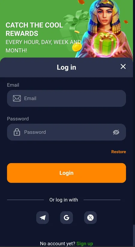 Basswin login interface screenshot